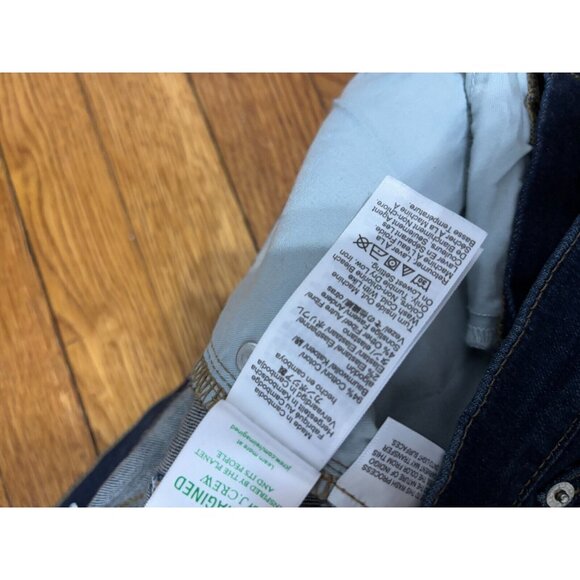 J. Crew Womens '03 Slim Jeans Sz 32 Blue Dark Wash Stretch Denim Pants RE-03-IDG - Picture 6 of 9